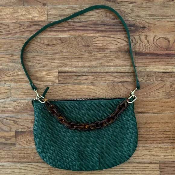 Clare V. Moyen Messengers - Evergreen Woven Checker - Picture 3 of 10